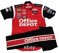 Carl Edwards OFFICE DEPOT Nascar Race Used Pit Crew Uniform Shirt Roush Ford