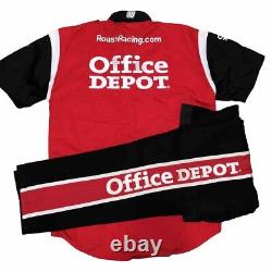 Carl Edwards OFFICE DEPOT Nascar Race Used Pit Crew Uniform Shirt Roush Ford