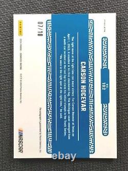 Carson Hocevar 2024 Panini Donruss Racing First Series Win Gold Prizm Auto /10