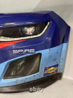 Carson Hocevar #77 2025 Pocono Delaware Life Nascar Front Nose