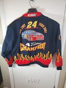 Chase Authentic JH Jeff Gordon 4 Time Champion 2001 Flames Racing Jacket XXXL