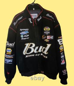 Chase Authentics DALE EARNHARDT JR #8 Winston Cup Budweiser Racing Jacket Sz 3XL