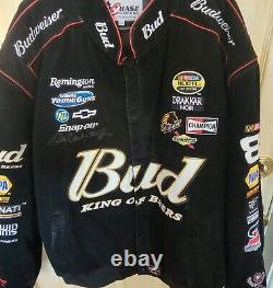 Chase Authentics DALE EARNHARDT JR #8 Winston Cup Budweiser Racing Jacket Sz 3XL