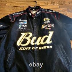 Chase Authentics DALE EARNHARDT JR #8 Winston Cup Budweiser Racing Jacket Sz 3XL