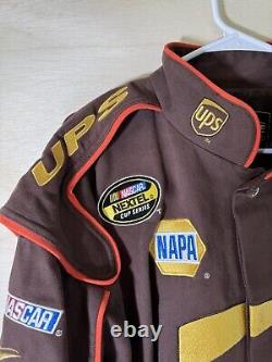 Chase Authentics Drivers Line NASCAR VTG LNC UPS Dale Jarrett Jacket Men's XL