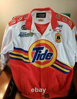 Chase Authentics Drivers Line Tide Racing NASCAR Button Jacket Size Adult XL