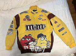 Chase Authentics M&M's Elliot Sadler #38 Size M Jacket Yellow Brown