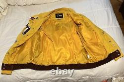 Chase Authentics M&M's Elliot Sadler #38 Size M Jacket Yellow Brown