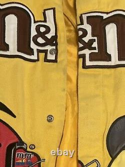 Chase Authentics M&M's Elliot Sadler #38 Size M Jacket Yellow Brown