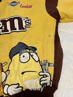 Chase Authentics M&M's Elliot Sadler #38 Size M Jacket Yellow Brown