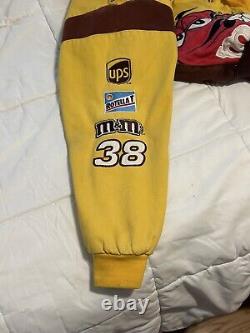 Chase Authentics M&M's Elliot Sadler #38 Size M Jacket Yellow Brown