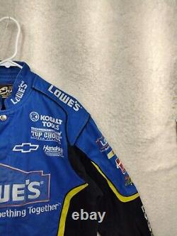 Chase Authentics Men Jacket Small Blue Cotton B Long Sleeve Nascar Lowes Coat