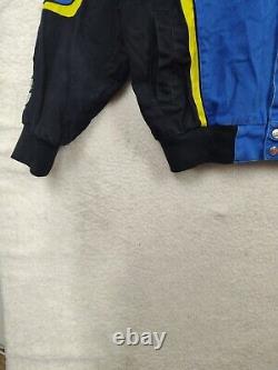 Chase Authentics Men Jacket Small Blue Cotton B Long Sleeve Nascar Lowes Coat