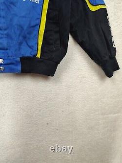 Chase Authentics Men Jacket Small Blue Cotton B Long Sleeve Nascar Lowes Coat
