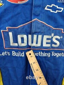 Chase Authentics Men Jacket Small Blue Cotton B Long Sleeve Nascar Lowes Coat