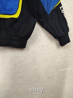 Chase Authentics Men Jacket Small Blue Cotton B Long Sleeve Nascar Lowes Coat