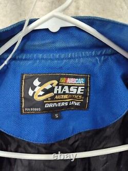 Chase Authentics Men Jacket Small Blue Cotton B Long Sleeve Nascar Lowes Coat