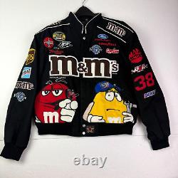 Chase Authentics Nascar M&M Jacket Mens Large Jeff Hamilton Elliot Sadler 38