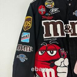 Chase Authentics Nascar M&M Jacket Mens Large Jeff Hamilton Elliot Sadler 38