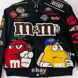 Chase Authentics Nascar M&M Jacket Mens Large Jeff Hamilton Elliot Sadler 38