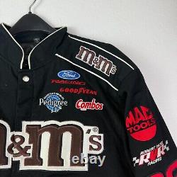 Chase Authentics Nascar M&M Jacket Mens Large Jeff Hamilton Elliot Sadler 38