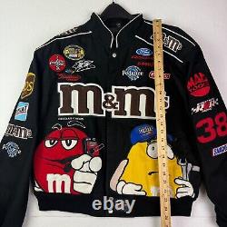 Chase Authentics Nascar M&M Jacket Mens Large Jeff Hamilton Elliot Sadler 38