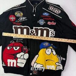 Chase Authentics Nascar M&M Jacket Mens Large Jeff Hamilton Elliot Sadler 38