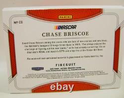 Chase Briscoe Ford True 1/1 Book Firesuit Nascar Panini National Treasures 2023