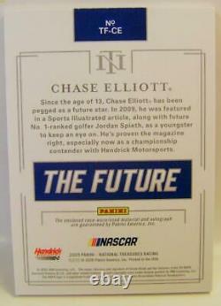 Chase Elliott #1 /10 Auto On Card Relic Nascar Panini National Treasures 2020