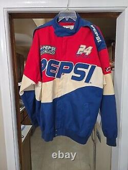 Chase NASCAR Gordon Pepsi Racing Jacket Mens XL Embroidered Red Blue 27.5x28