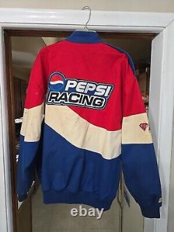 Chase NASCAR Gordon Pepsi Racing Jacket Mens XL Embroidered Red Blue 27.5x28