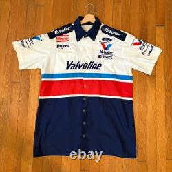Chi Chie NASCAR Valvoline Mark Martin -Winston Series Pit Crew Shirt Vintage