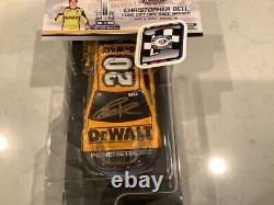 Christopher Bell Autographed 2023 Toyota Dewalt Bristol Race Win Diecast & Card