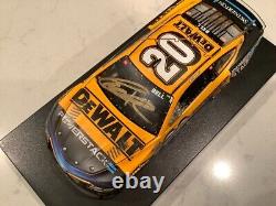 Christopher Bell Autographed 2023 Toyota Dewalt Bristol Race Win Diecast & Card