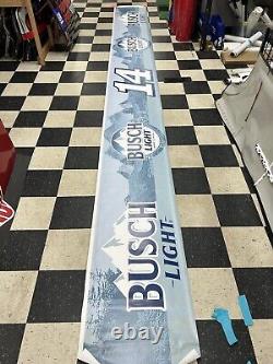 Clint Bowyer #14 Busch Light Nascar Race Used Pit Wall Banner #6403