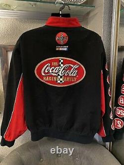 Coca-Cola Classic NASCAR Jacket Red Black White Mens Size 3XL Racing Family