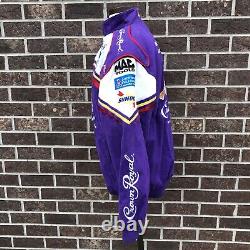 Crown Royal Chase Authentics NASCAR Racing Jacket Purple Logo Jamie Mcmurray L