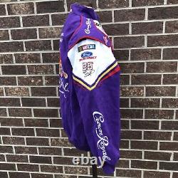 Crown Royal Chase Authentics NASCAR Racing Jacket Purple Logo Jamie Mcmurray L