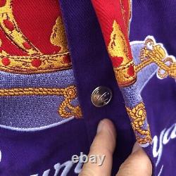 Crown Royal Chase Authentics NASCAR Racing Jacket Purple Logo Jamie Mcmurray L