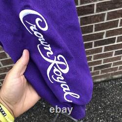 Crown Royal Chase Authentics NASCAR Racing Jacket Purple Logo Jamie Mcmurray L