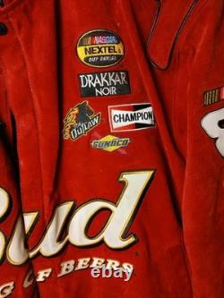 DALE EARNHARDT No. 8 BUDWEISER KING OF BEERS NASCAR RACING JACKET CHASE Size XL