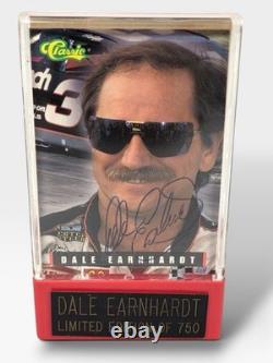 DALE EARNHARDT SR 1995 FINISH LINE RACING AUTO CARD With KEN GOLDIN COA #449/750