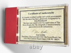DALE EARNHARDT SR 1995 FINISH LINE RACING AUTO CARD With KEN GOLDIN COA #449/750