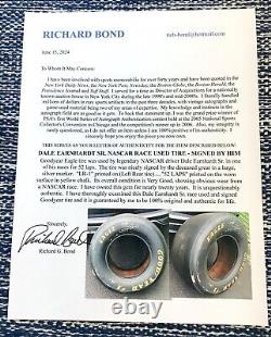 DALE EARNHARDT SR. RACE USED GOODYEAR TIRE-SIGNED-NASCAR-withDETAILED COA (D-2001)