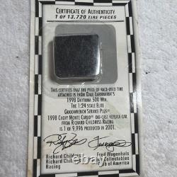 Dale And Earnhardt 1998 Daytona 500 Win Piece Of Race Used Tire From That Race