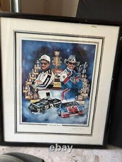 Dale Earnhardt And Richard Petty Seven And Seven Framed Collectible Number 1397