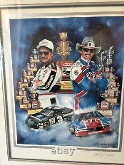 Dale Earnhardt And Richard Petty Seven And Seven Framed Collectible Number 1397