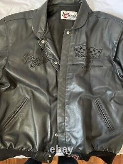 Dale Earnhardt Black On Black Leather Jacket Men's XL