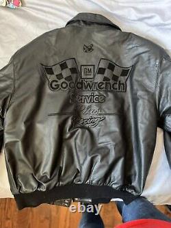 Dale Earnhardt Black On Black Leather Jacket Men's XL