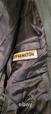 Dale Earnhardt Goodwrench Jeff Hamilton LEATHER Jacket Coat Mens NASCAR XL